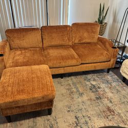 Sofa With Storage Ottoman