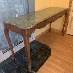 Château Cassard Romano French Marble Antique Console Table