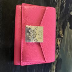 MCM Pink Trifold Wallet 