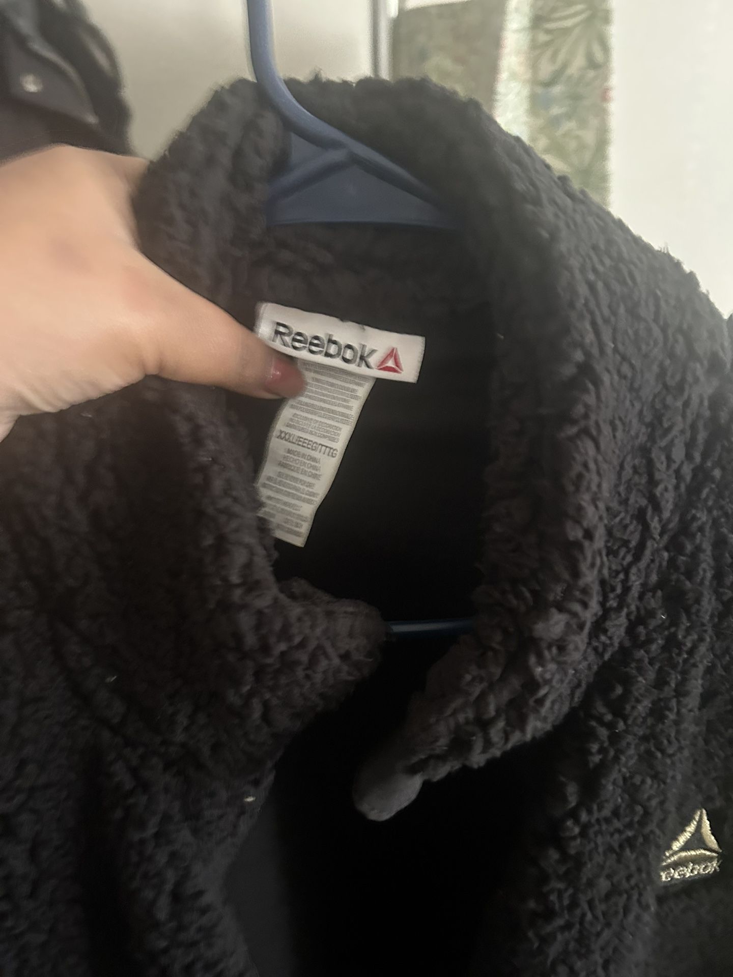 Black Sherpa Reebok Jacket