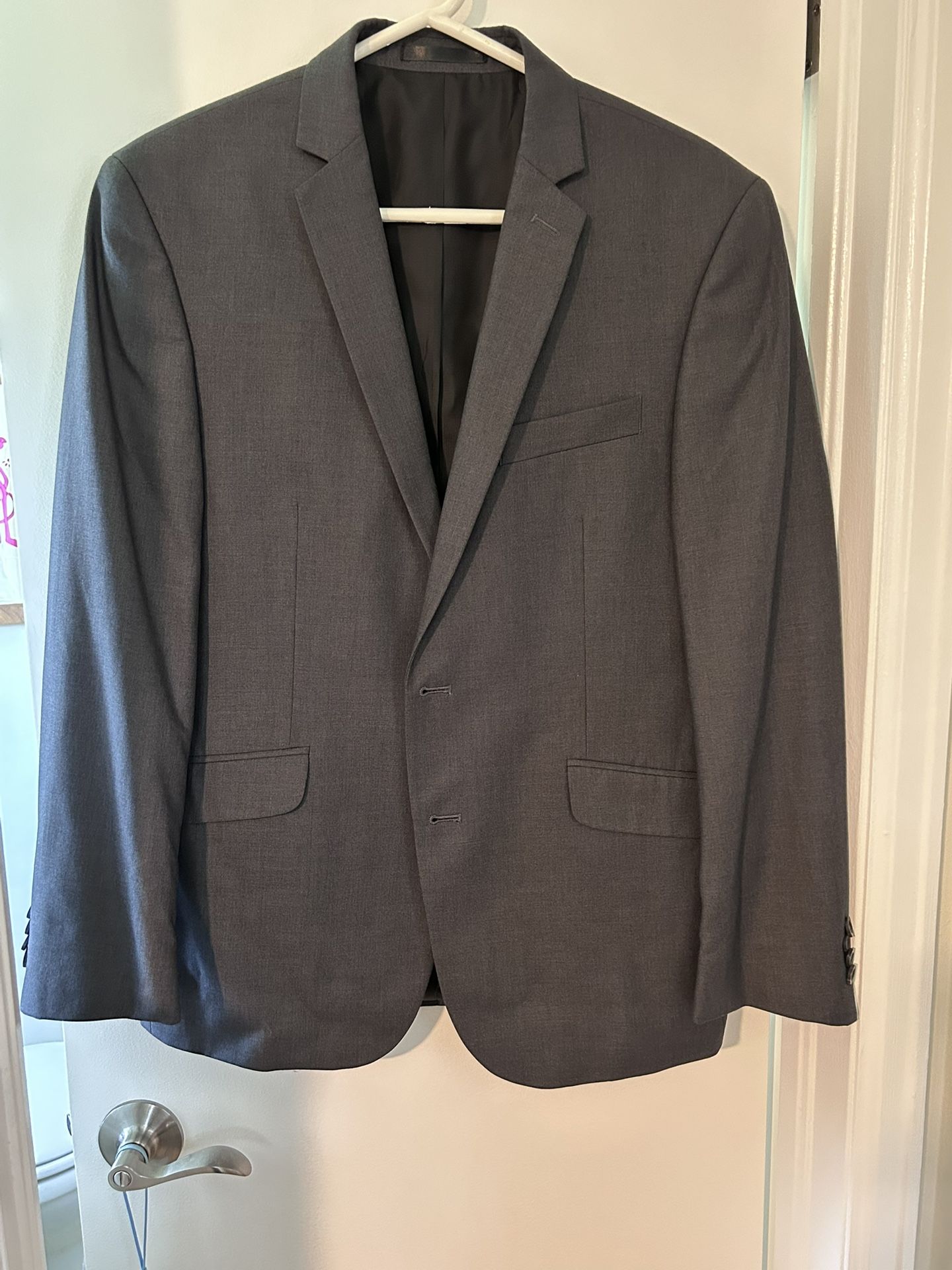 Kenneth Cole Reaction Gray Blazer Sport Jacket Mens 40S