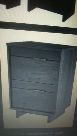 Flynn collection nightstand grey oak South shore