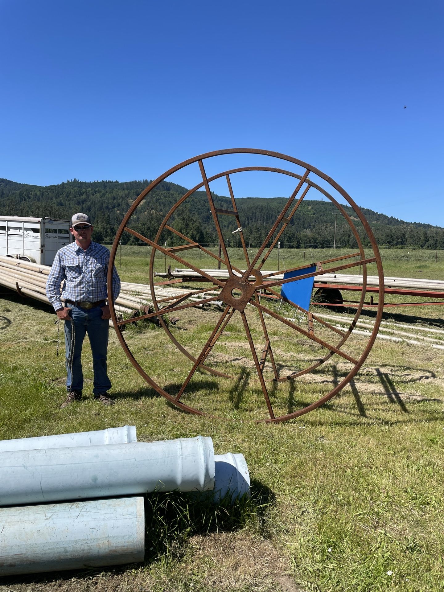 Metal Pipe Reel