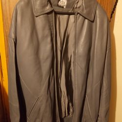  The Color Gray Baseball Butter Soft Leather Jacket 