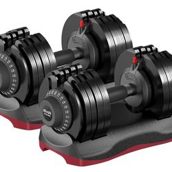 Adjustable Dumbells Set of 66 LB With Base (Pairs) BRAND NEW