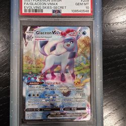 Glaceon Vmax #209 Psa 10