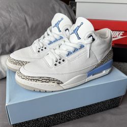 Jordan 3 UNC (Size 10)🔥