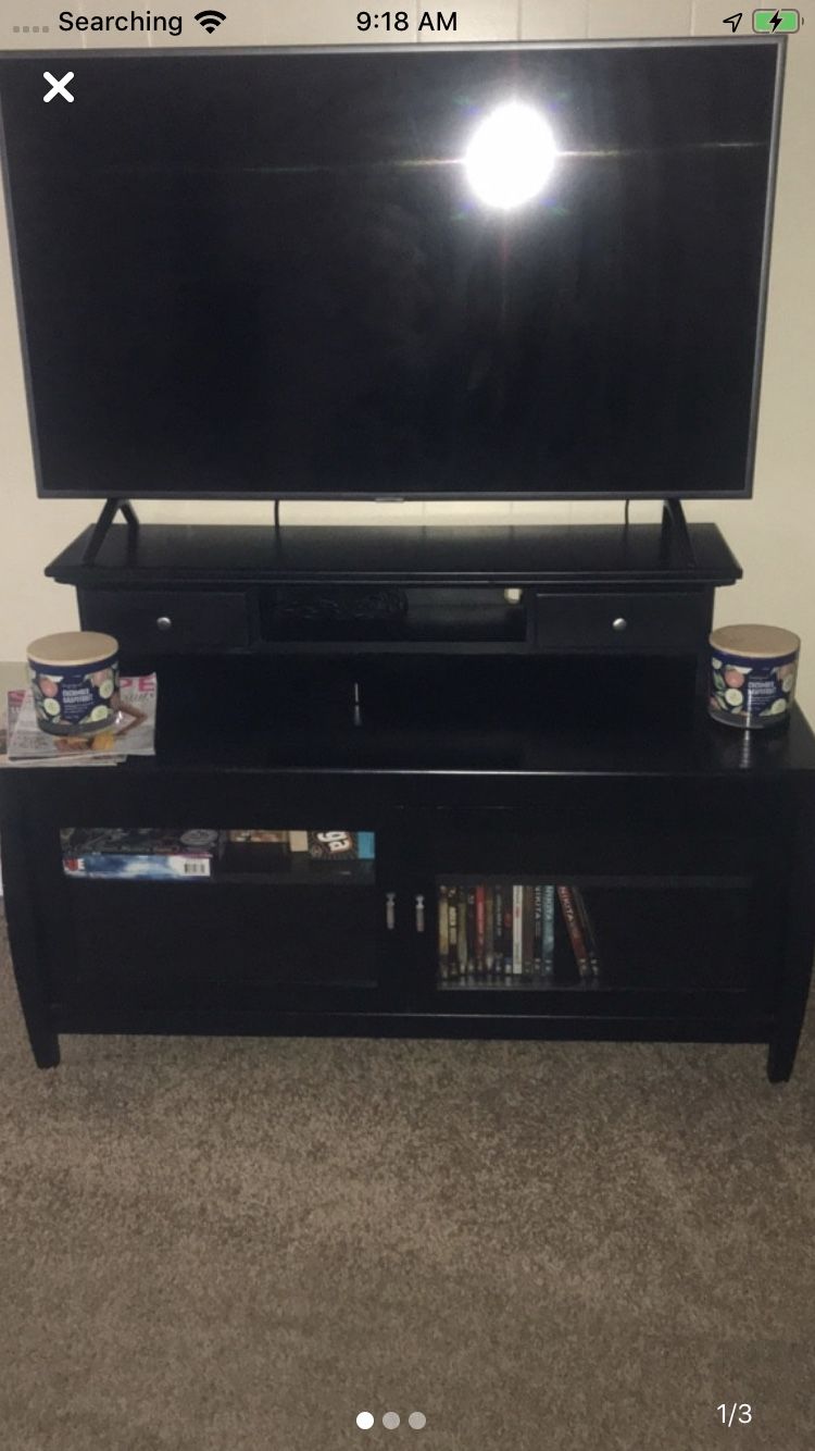 TV stand with hutch