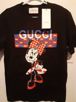 G.u.c.c.i Minnie Mouse Designer logo tshirt Size MEDIUM