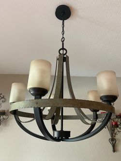 Rustic Iron 5-Light Chandelier
