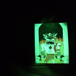Twilight of the Tiger God” Glow-in-the-Dark Sticker