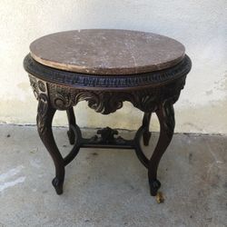 Antique Table Marble Top