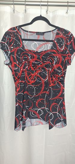 Vintage Y2K American City Wear Abstract Ruched Babydoll Top