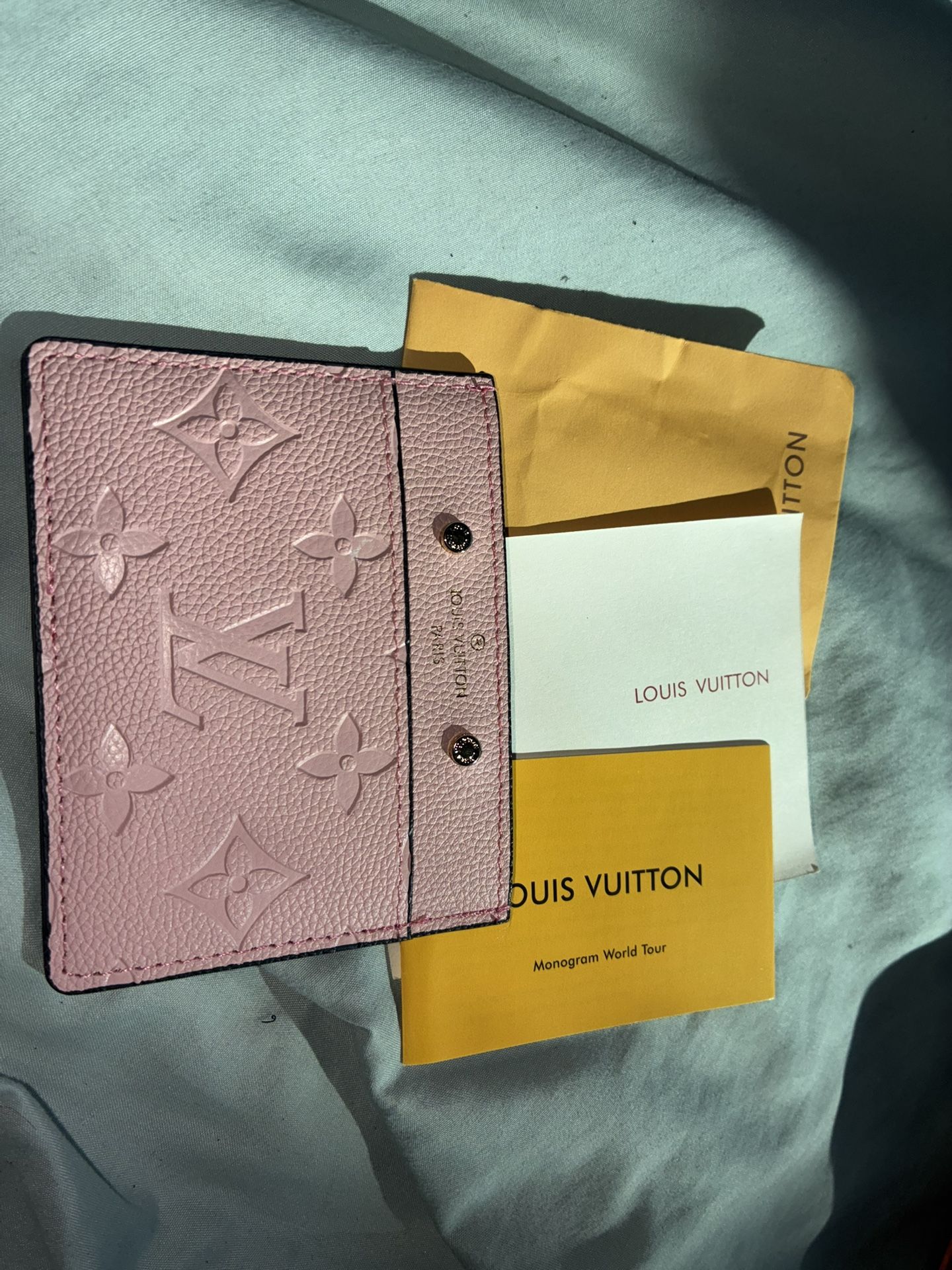 Pink Louis Vuitton Card Holder