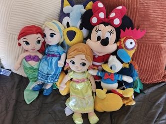 Disney Plushies Characters (Stuffies) Lot