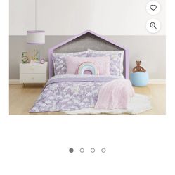 Complete Bedding Set Purple Unicorn 