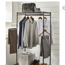 Double Hanging Garment Shelf 