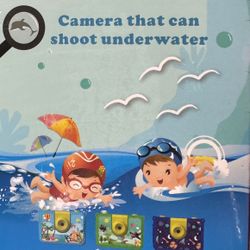 Kids Waterproof Camera - Underwater Camera Birthday Gifts for Girls Boys Children Digital Action Camera 