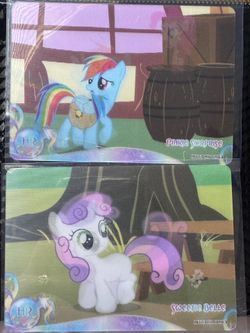 My Little Pony Rainbow Dash and Rarity holographic stickers #mylilypony #rainbowdash #holographic