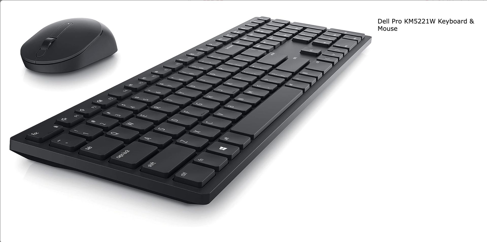 Dell Pro KM5221W Wireless Keyboard & Mouse 
