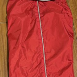 Small Red With Reflectors Dog Jacket Water Resistant 