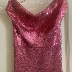 Pink Sequin Dress