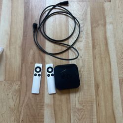 Apple TV With 2 Remotes And Cord Porch Pickup 