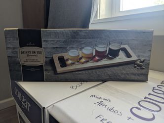 Shot glass set with tray