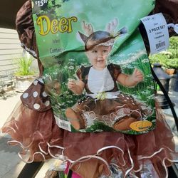 Infant deer Halloween costume