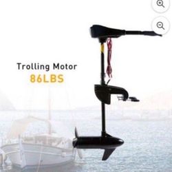 86 LBS Trust Electric, Trolling Motor For A Fishing Boat Freshwater Or Salt Water