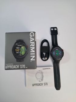 Garmin Approach S70 Golf Watch 47mm Like New