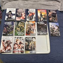 ATTACK ON TITAN PAPER BACK 1,2,3,4,5,6,7,8,9,10,11,13