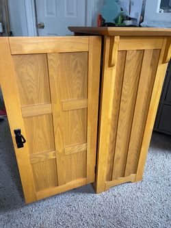 Mission Pie Wood Cabinet with Doors