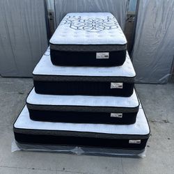 Queen Size Mattress Pillow Top12" Thick.    All Sizes Available.    Delivery Available 