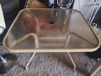 Glass Patio Table 4 Persons