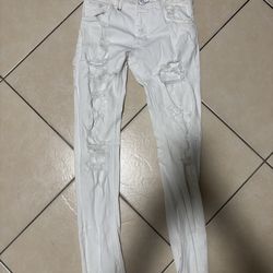 Phillip Plein White Skinny Jeans