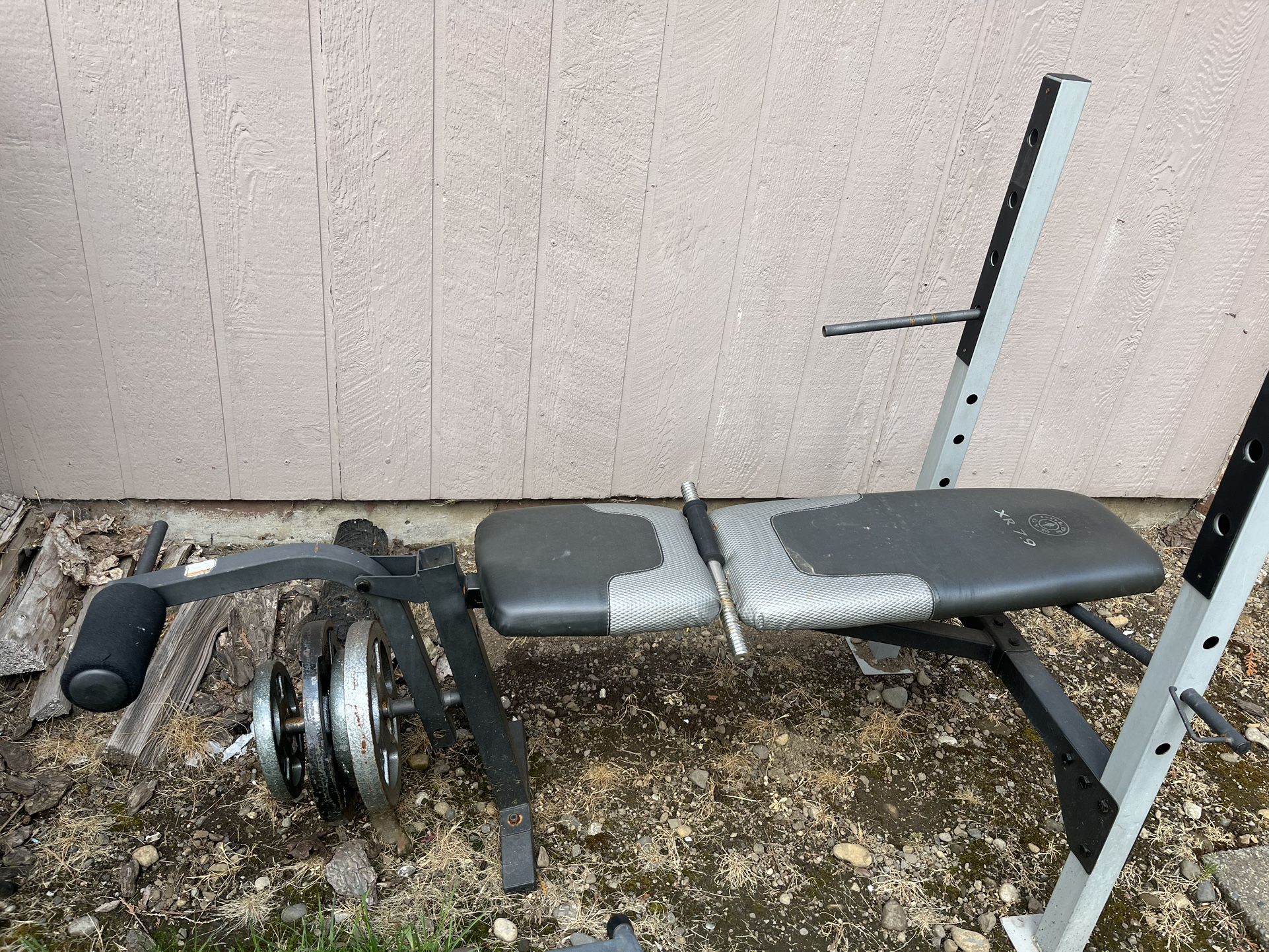 Weight Bench Including Weights