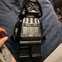 Lego Star Wars Darth Vader Digital Alarm Clock 2014 - works great