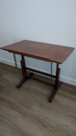 Vintage Wood Drafting Table