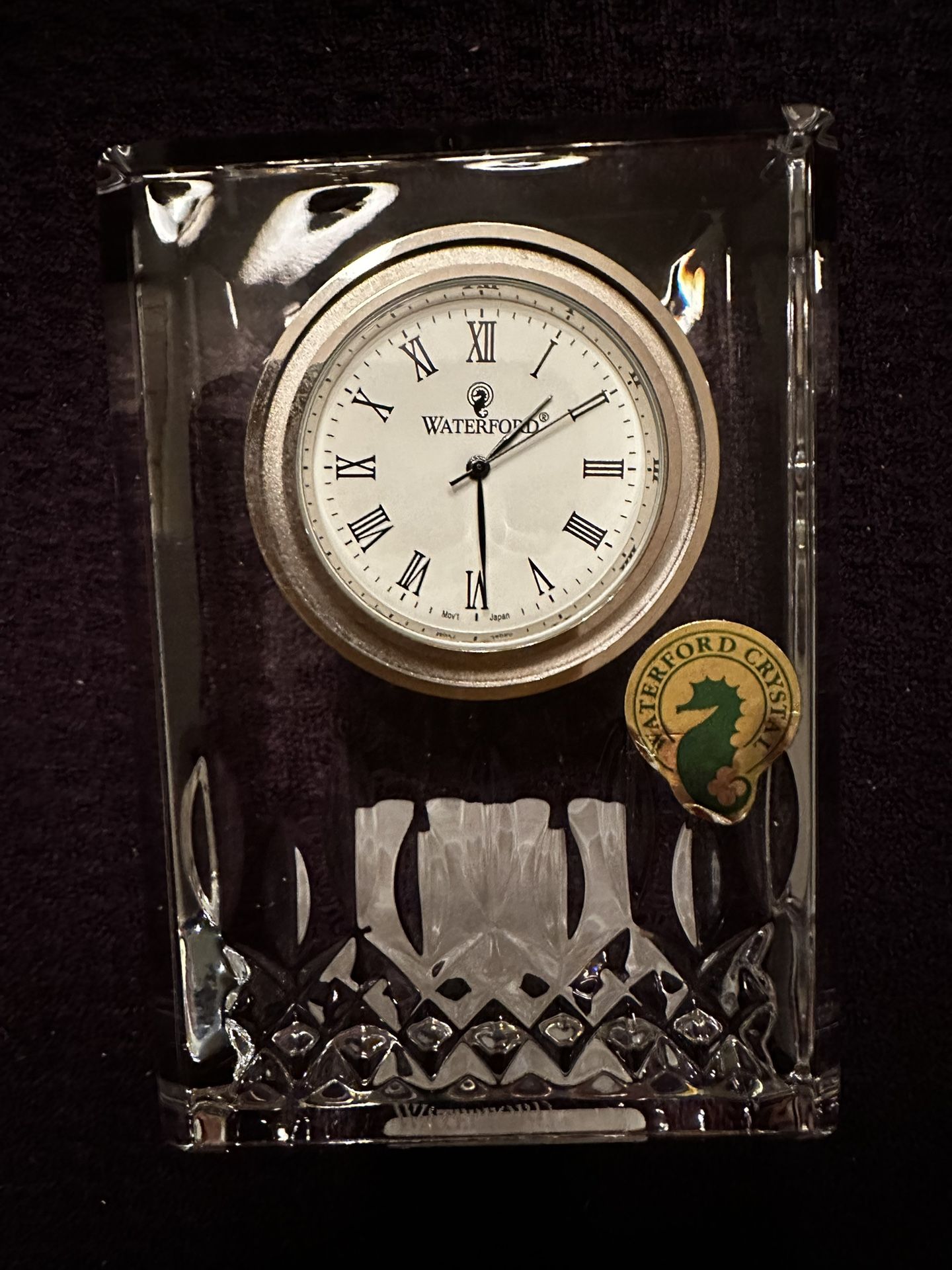 Waterford Crystal Seahorse clock #homedecor