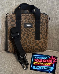 Vans Leopard Print Canvas Tote Bag