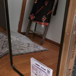 BRAND NEW Andy Star 20X28 Black Frame Wall Mirror