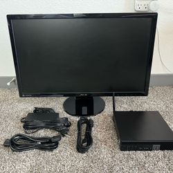 Dell OptiPlex 3040 Mini + 24” Asus Monitor