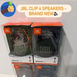 JBL Clip 4 Portable Bluetooth Speakers – Brand New & Sealed🔉