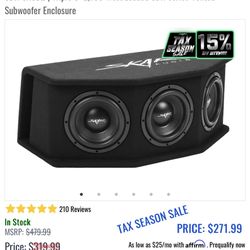 Skar Triple 8’s And 1500 Watt Amp. 