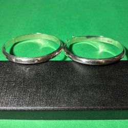 Sterling Silver Bangle Bracelets. 2 pcs.
