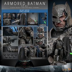 Hot Toys MMS743-D63 Armored Batman 2.0 (Deluxe Edition) Batman v Superman Dawn of Justice 1/6 Figure