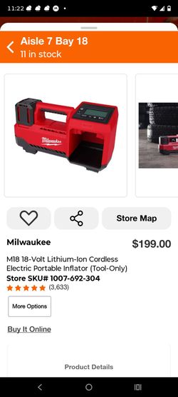 Milwaukee M18 fuel inflator