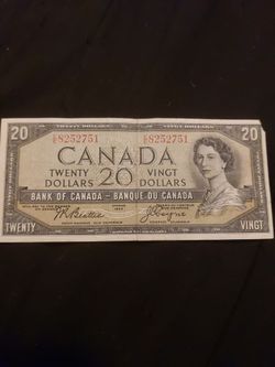 1954 canadian 20 dollar bill