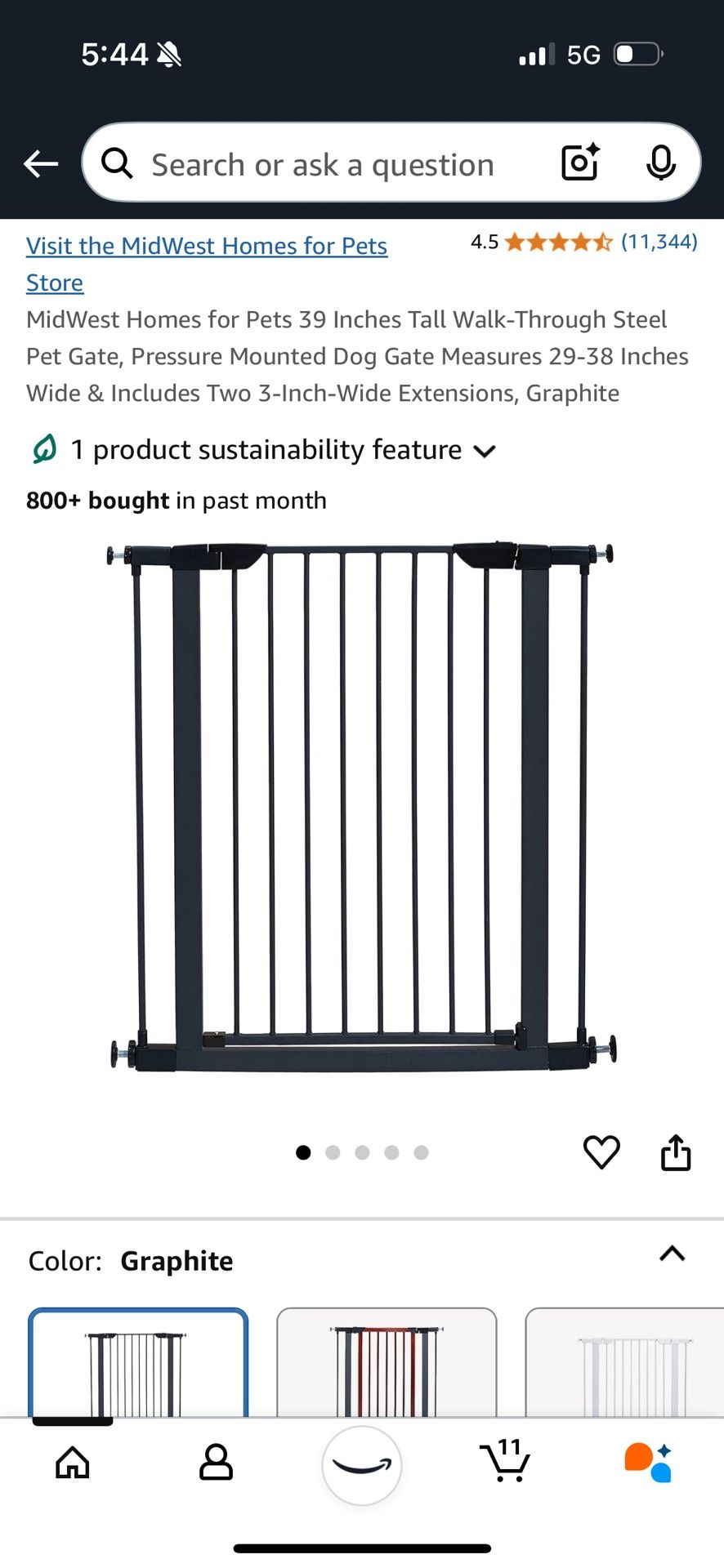 Pet Gate (39” Tall)